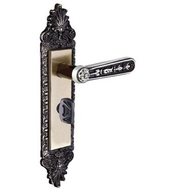 Imagem de Fechadura Banheiro Alavanca S40mm Latonado Colonial Aliança