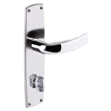 Imagem de Fechadura Banheiro Alavanca Inox Polido Classic Aliança