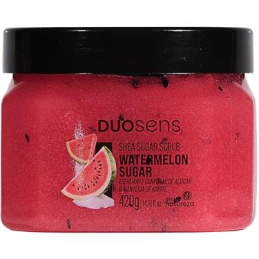 Imagem de Cia. da Natureza, Esfoliante corporal DuoSens, Açúcar e manteiga de karité, Shea Sugar Scrub, Watermellon Sugar, 420 Gramas, Vermelho