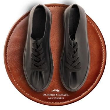 Imagem de Tênis masculino casual Malba | Tênis com alças intercambiáveis | Sapatos confortáveis | Romero e MC Paul, Preto, 41