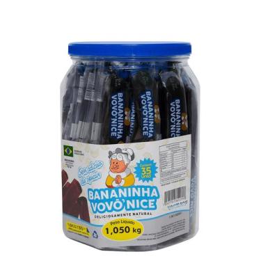 Imagem de Bananinha Sem Açúcar POTE com 35 unidades -1,050 Kg - Vovó Nice
