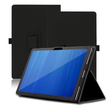 Imagem de Capa para tablet Wacom Movinkpad Pro 14 de 14 polegadas, Wacom Movinkpad Pro 14, capa protetora dobrável com suporte para lápis e alça de pulso, proteção total (preto)