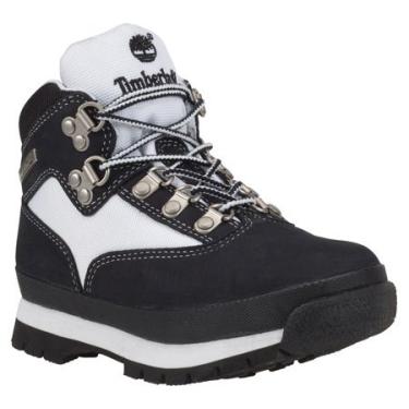 Imagem de Bota de caminhada Timberland Euro (Bebê/Criança pequena/Criança grande), Navy Nubuck, 4.5 M US Big Kid