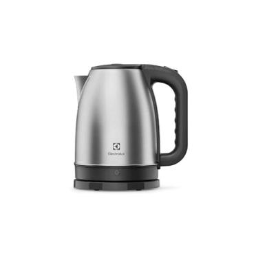 Imagem de Chaleira Elétrica Mali, 1.5 Litros, 1800W, 220V, Aço Inoxidável, Preta, Base Giratória 360 Graus, 21x14cm