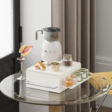 Imagem de Organizador de Cápsulas de Café Empilhável, Branco, Grande Capacidade (TYPE A)