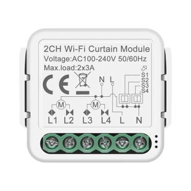 Imagem de Módulo De Interruptor De Cortina Inteligente ZigBee WiFi RF433 Para Mo