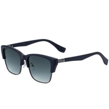 Imagem de Óculos de sol vintage luxuosos com lentes de olho de gato e textura de madeira, óculos de sol femininos da moda para homens, óculos de viagem para o verão, UV400 (preto, cinza e verde)