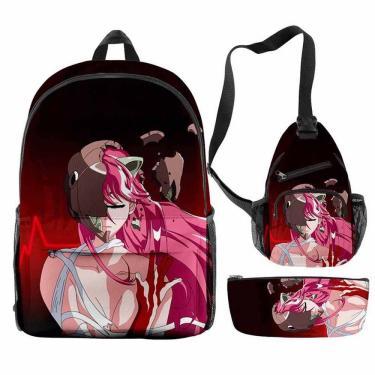 Imagem de Conjunto de mochilas Elfens Lieds Cartoon Kids School, 3 unidades