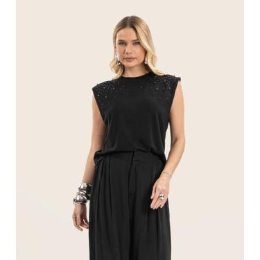 Imagem de Regata Feminina em Viscose Endless Preto, GG, Preto