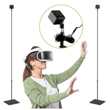 Imagem de Skywin VR Stand Compatible with HTC Vive & Index Base Station - Tempered Glass HTC Vive Stand for Vive and Rift Constellation Sensors