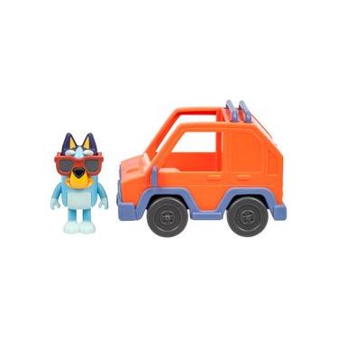 Imagem de Mini Veículo Bluey com Boneco Colecionável - Carro 4x4