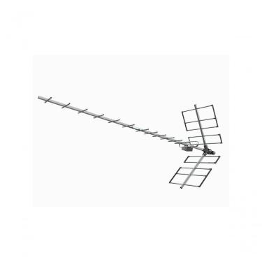 Imagem de Antena Uhf Digital Yagi Alto Ganho Proeletronic 18dbi