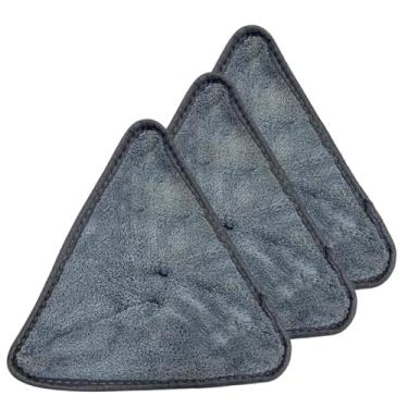 Imagem de 3 Refil para Mop Triângulo em Microfibra, Absorvente para Limpeza de Pisos, Ideal para Porcelanato, Laminado, Madeira e Cerâmica, 25 x 25 cm