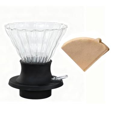 Imagem de BeeCa Gotejador de café inteligente | Controle de interruptor de um toque | Imprensa francesa de imersão e liberação rápida | Vidro borossilicato + livre de BPA | Sistema híbrido fácil de limpar para