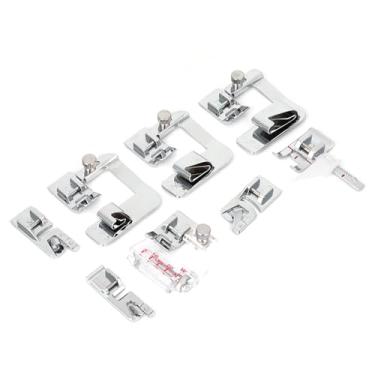 Imagem de Generic Kit de Calcador de Máquina de Costura Durável para Bainha para Artesanato Em Tecido Leve, Prático para Entusiastas de Costura, Material de Carboneto Cimentado