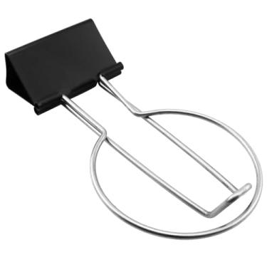 Imagem de E-outstanding Porta-copos criativo com clipe de papel 13,5 x 7,5 x 5,2 cm, bolsa de escritório e porta-chaves, organizador de lápis, cozinha e sala de jantar