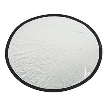 Imagem de GLOGLOW Refletor Nan, Mini Refletor de Luz Redondo Portátil, 2 Em 1, Tecido e Metal, Com Bolsa de Armazenamento, Fotografia Dourada Prateada Nan (110cm)