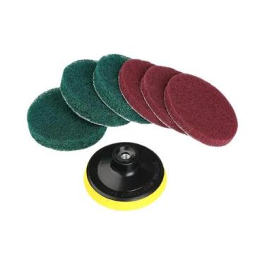 Imagem de Kit De Escova Elétrica Para Limpeza Doméstica Com Almofada De Poliment