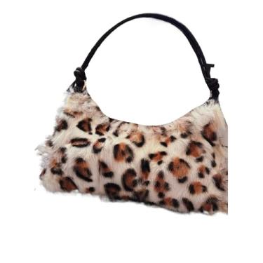 Imagem de AXPTI Bolsa de ombro de pele de vison real, bolsas e bolsas femininas de luxo bolsas transversais de pele de alta qualidade para mulheres bolsa de mão, mm, One Size