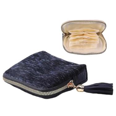 Imagem de Bolsa organizadora de joias compacta, forro macio - vermelho clássico