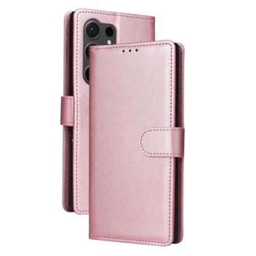 Imagem de LTLMYDAM Capa carteira para Samsung Galaxy S26 Ultra/S26 Plus/S26, capa de couro à prova de impressões digitais para cartões, capa flip com fecho magnético, rosa, S26