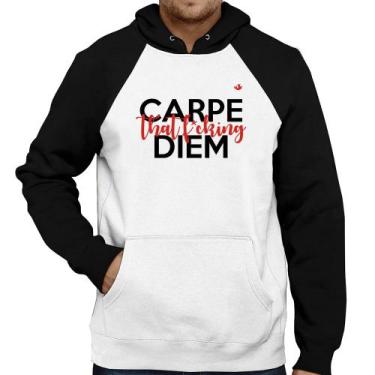 Imagem de Moletom Carpe that fucking Diem - Foca na Moda, Branco, Preto, M