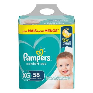 Imagem de Fralda Pampers Confort Sec Xg 58 Unidades – Fortbag