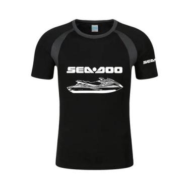 Imagem de Camiseta Masculina Estampada De Verão Sea Doo Seadoo Moto Gola Redonda