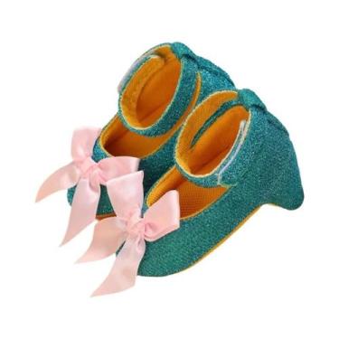 Imagem de Sapatos De Salto Alto Para Bebê Menina Recém-Nascida, Laço De Princesa