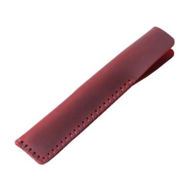 Imagem de Estojo de couro de vaca faça você mesmo porta-lápis retrô bolsa de couro para caneta vintage de alta qualidade bolsa de papelaria (6)