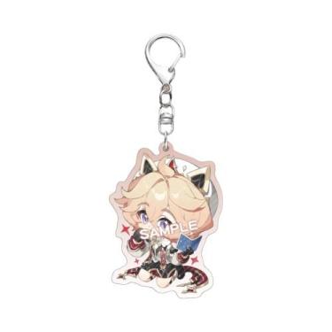 Imagem de Jogo genshin impacto dália skirk cosplay traje acrílico chaveiro acess