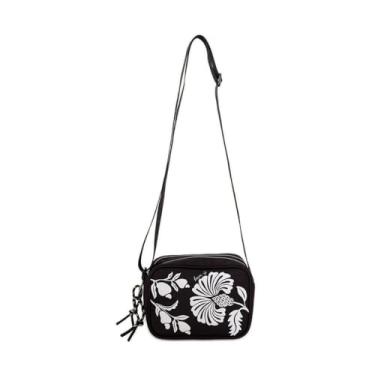 Imagem de Bolsa Farm Chamego Sintra Transversal Estampa Preta Original