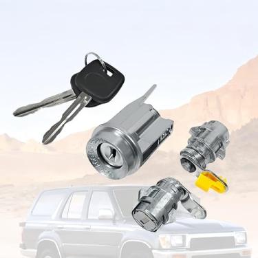 Imagem de Lizixny Conjunto de chaves de cilindro de bloqueio completo de interruptor de ignição compatível com motores Toyota 4Runner Base/SR5/Limited 3.4L V6 2.7L L4 1999-2002