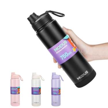 Imagem de Garrafa Térmica De 304 Aço Inox De Água Manter A Vácuo 750ml (Preto 750mL)