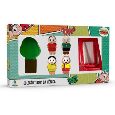 Imagem de Coleção Turma da Mônica Bloco de Montar e 4 bonecos - Monte Líbano