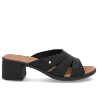 Imagem de Sandalia Tamanco Feminino Usaflex Salto Bloco-Feminino