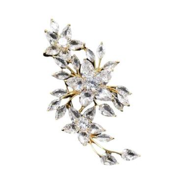 Imagem de Broche De Zircônia De Alta Qualidade: Acessório Versátil Para Ternos, 