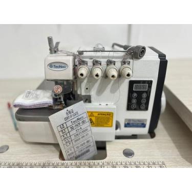 Imagem de Overloque Ponto Cadeia 4 Fios,550W,3,8MM,2 agulhas - Tecneo, TC747FDDI