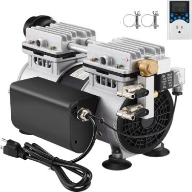 Imagem de WRSTER-TECH Aerador de lago, 5,2 CFM para lagos e lagos de até 3 hectares, compressor de 3/4 HP com temporizador, bombas de aeração para circulação de oxigênio em águas profundas