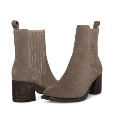 Imagem de Blondo Bota feminina Sonali impermeável no tornozelo, Camurça cinza-escuro, 37