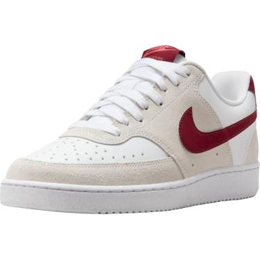 Imagem de Nike Tênis feminino WMNS Court Vision Low, Branco Team Red Adobe Dragon Red, 34
