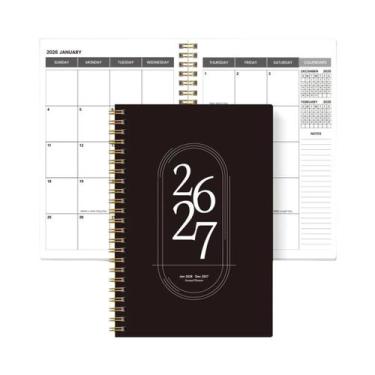 Imagem de Planejador Semanal E Mensal A5 2026-2027, Organizador Espiral, Calendá