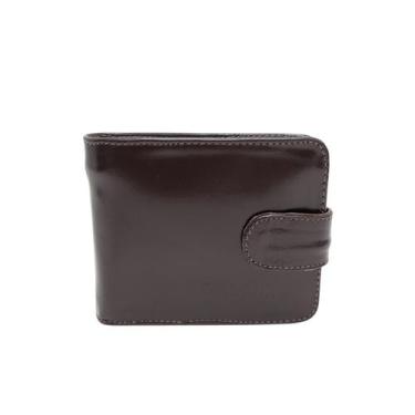 Imagem de Carteira masculina porta cartão com botão de fechamento - Dicouro, Caf
