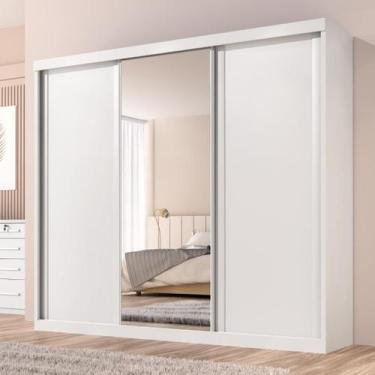 Imagem de Guarda Roupa Casal Sevilha 3 Pts Correr 6 Gav C/ Porta Espelho Inteiro