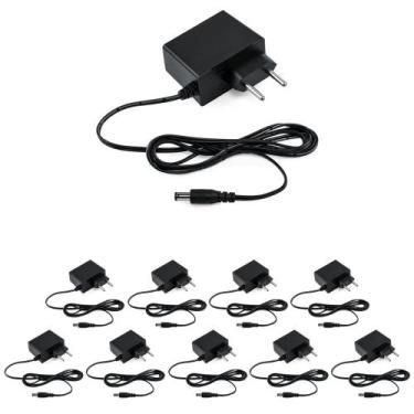 Imagem de Kit 10 Fontes de Alimentação 12V 1A AC/DC EF 1201 L Intelbras