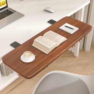 Imagem de Extensão de mesa de parede dobrável - Mesa dobrável flutuante para suporte de braço de cotovelo de computador - Extensor de mesa lateral com economia de espaço para uso doméstico e no escritório