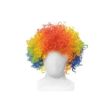 Imagem de Peruca Palhaço Colorida para Fantasia - Festa/Carnaval - Genérico