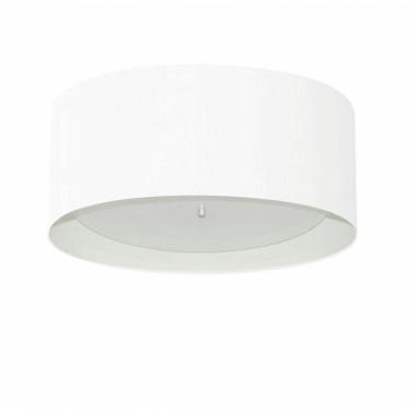 Imagem de Plafon Cilíndrico Md-3161 Cúpula Em Duplo Tecido 50x25cm Branco - Bivolt