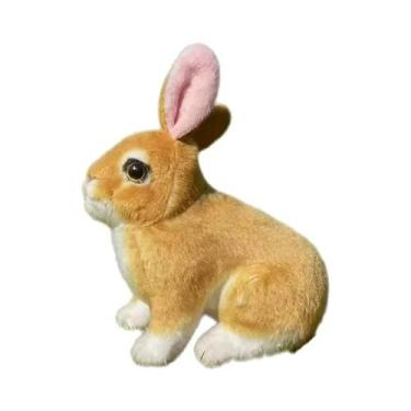 Imagem de Brinquedo De Pelúcia Mini Coelho Realista De 16CM, Kawaii, Com Orelhas