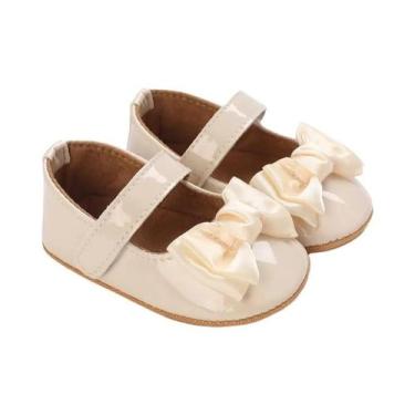 Imagem de Sapatos Casuais Antiderrapantes De Borracha Com Sola Plana Para Bebês 